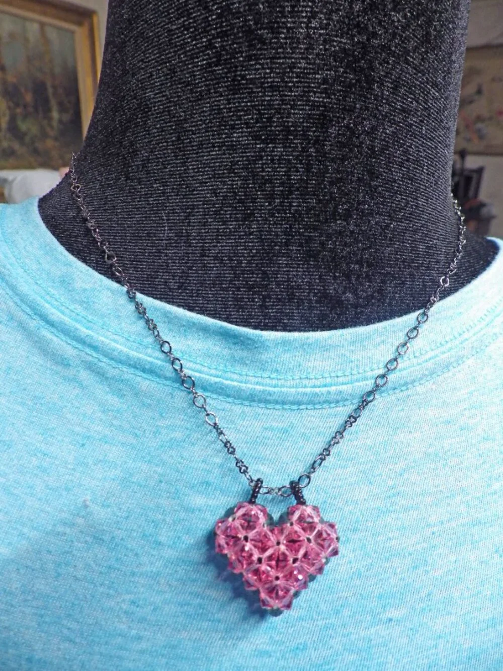 Heart Lot of Necklaces 5 pieces 720G2